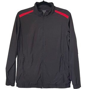 Pebble Beach Water and Wind Resistant Performance Full Zip Black Jacket Medium